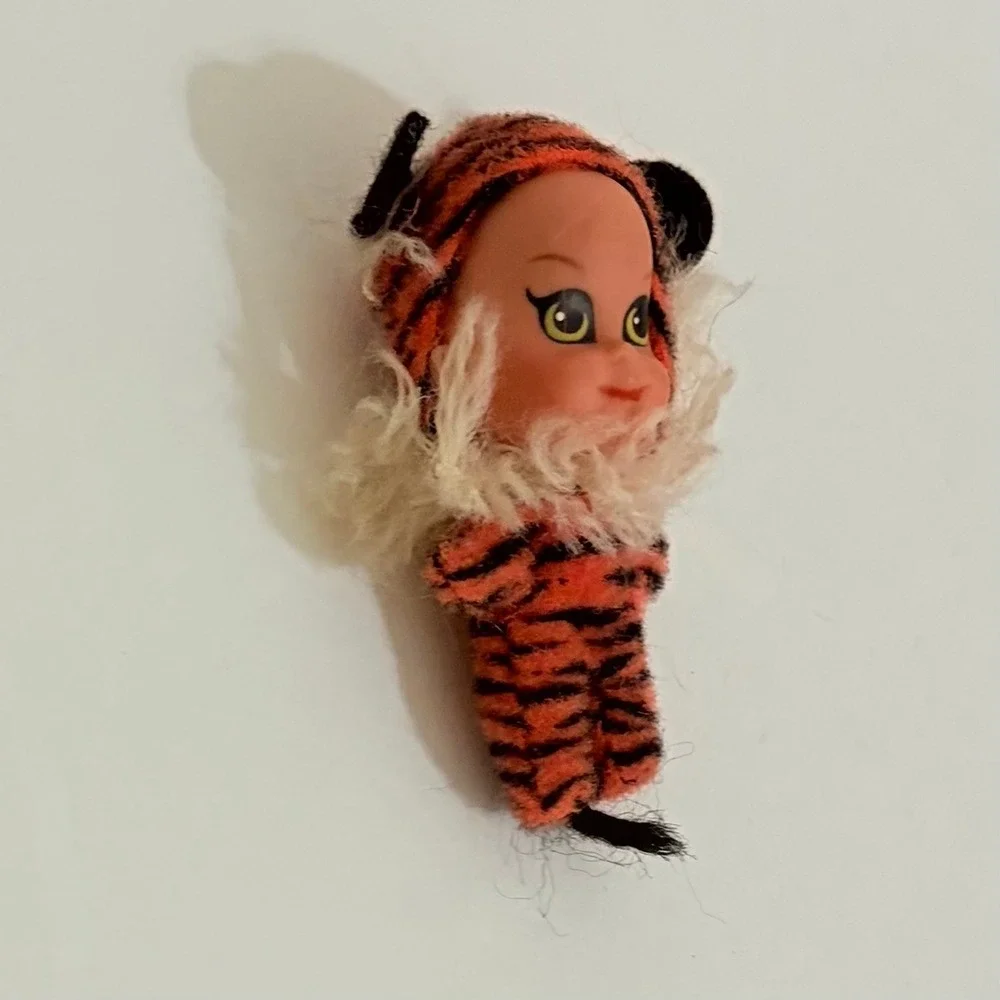 Vintage Mattel LIDDLE KIDDLES Tiny Tiger 3636 Animiddle Doll 1969 2